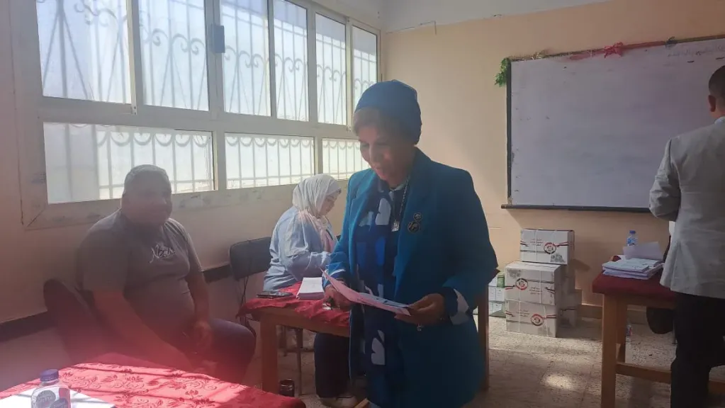 صبورة السيد تتفقد لجان أكتوبر: مشاركة قوية وتنظيم يليق بصورة مصر