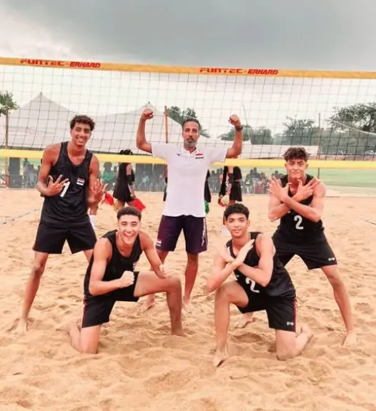 منتخب ناشئي الطائرة يتألق في بطولة إفريقيا ويتأهل إلى ربع النهائي