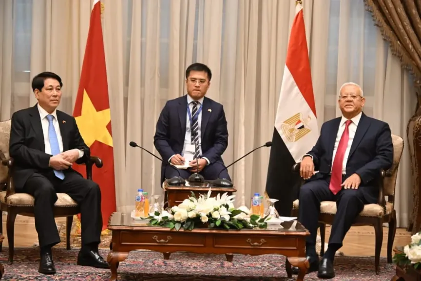 رئيس مجلس النواب يستقبل  رئيس جمهورية فيتنام الإشتراكية