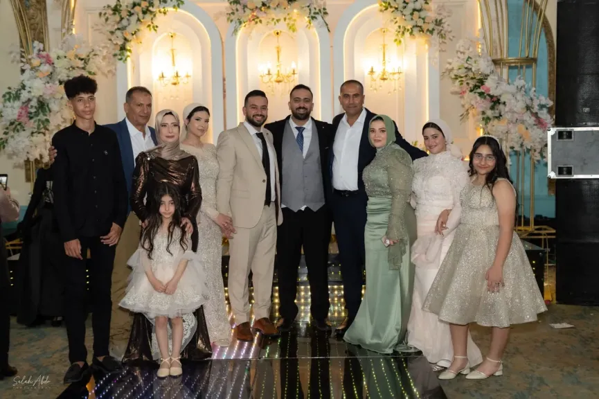 آل النجار وآل العشري يحتفلون بخطوبة د. محمد النجار والآنسة فرح العشري في ليلة مبهرة بدمياط الجديدة