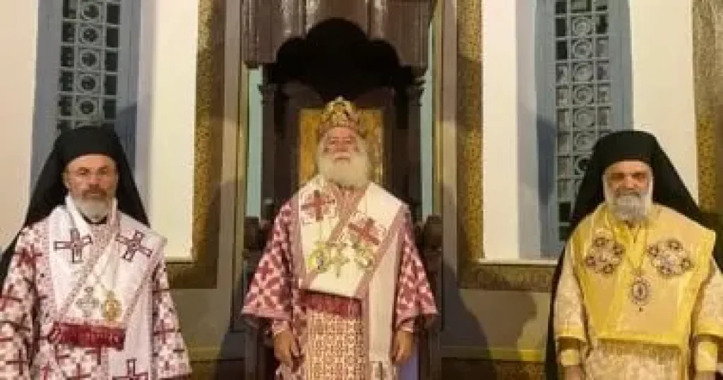 بطريرك الروم الأرثوذكس يحتفل بعيد التجلي في مدينة بورسعيد