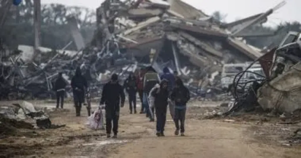 استشهاد 8 فلسطينيين فى قصف إسرائيلى لحى الزيتون بمدينة غزة