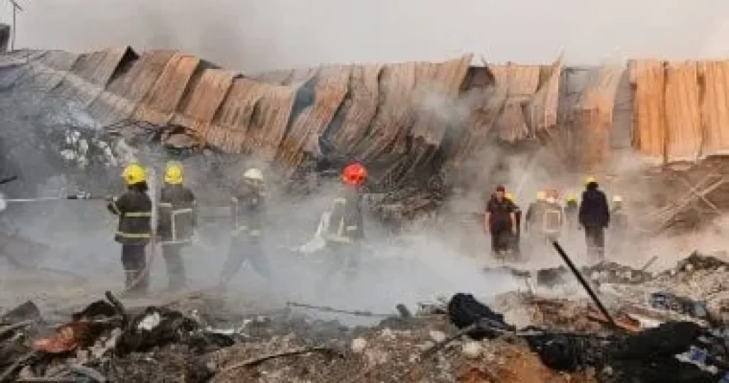 إخماد حريق بمزرعة مواشى فى طوخ بالقليوبية