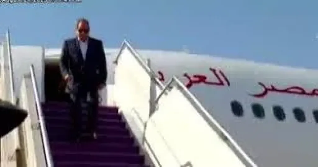 وصول الرئيس السيسى مطار نيوم والأمير محمد بن سلمان فى استقباله