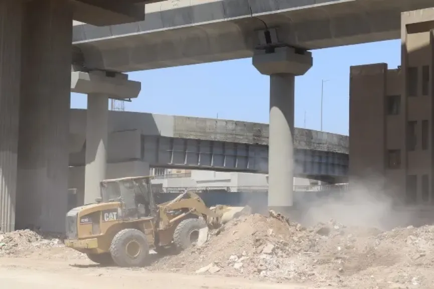 رفع 500 طن أسفل محور كمال عامر