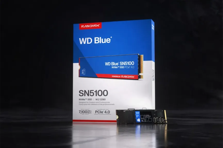 Sandisk® تُطلق محرك الأقراص WD Blue® SN5100 NVMe™ SSD  بسرعات أعلى للمبدعين والمحترفين