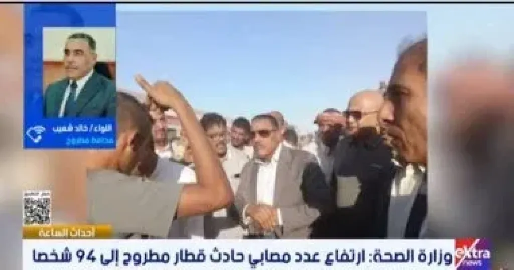 محافظ مطروح: الأهالى لهم فضل كبير فى إحضار أوناش وإعادة عربات القطار لمكانها
