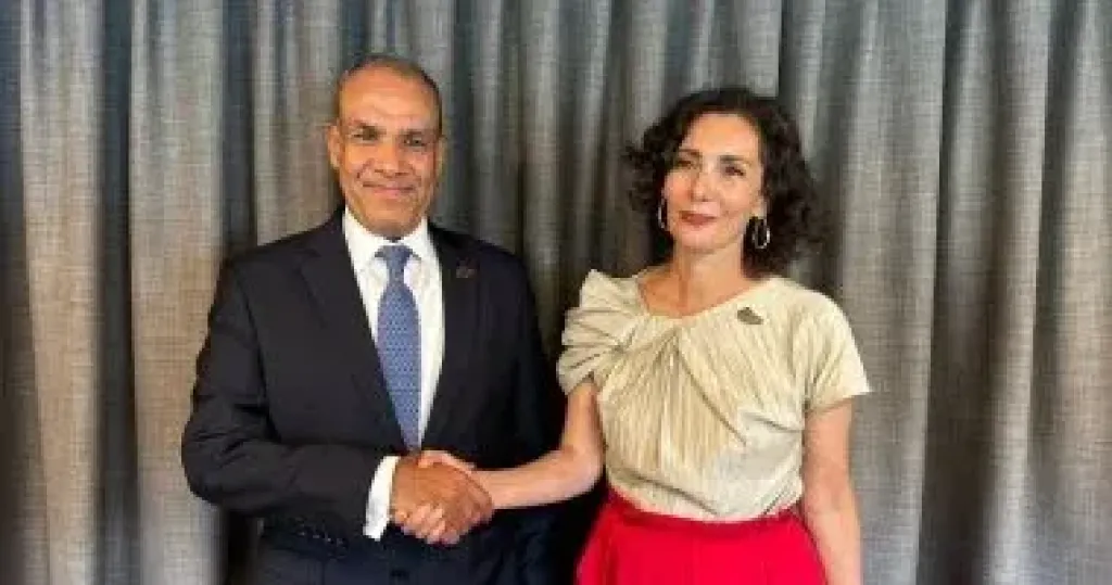 وزير الخارجية يلتقي المفوضة الأوروبية لإدارة الأزمات