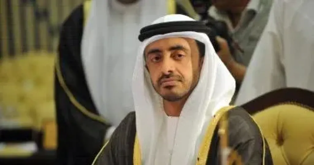 وزير الخارجية الإماراتى يبحث مع وزير الطاقة اللبنانى علاقات التعاون