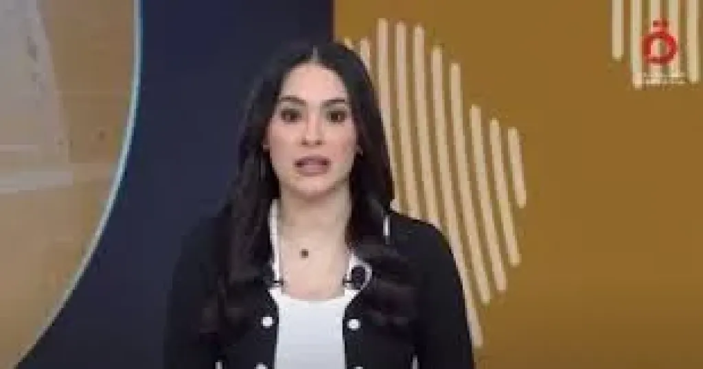 مذيعة القاهرة الإخبارية فيروز مكى تلقن سلوم حداد درساً فى اللغة العربية الفصحى
