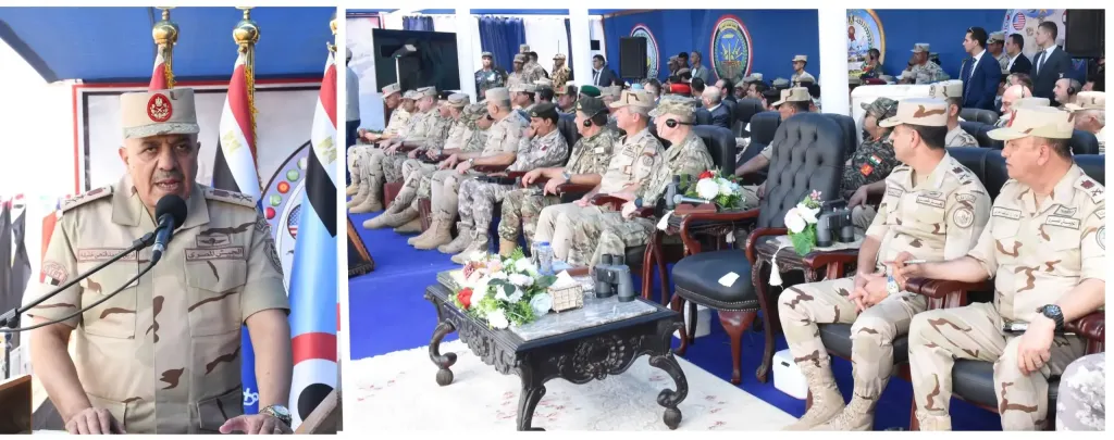 وزير الدفاع والإنتاج الحربى يشهد تنفيذ المرحلة الرئيسية للتدريب المصرى الأمريكى المشترك ”النجم الساطع ”