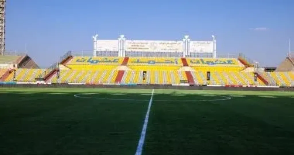 استاد المقاولون العرب فى أبهى صوره قبل استضافة مباراة الأهلي وإنبي