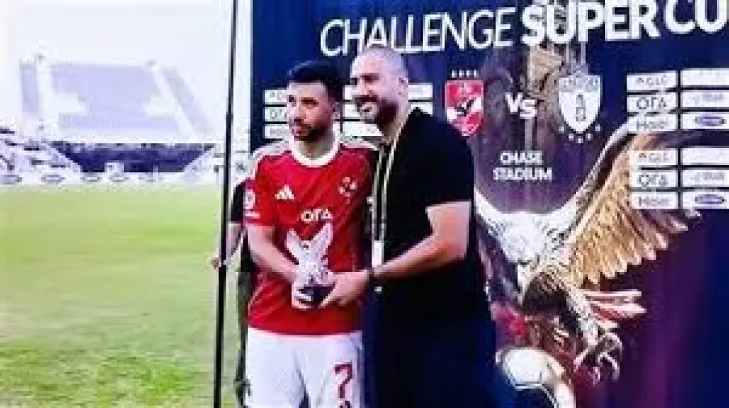 محمود تريزيجيه رجل مباراة الأهلى وإنبى فى دورى نايل