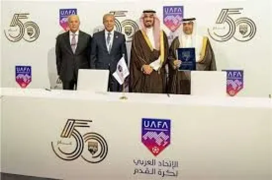 أبو ريدة يهنئ الأمير عبد العزيز بن تركي بعد فوزه برئاسة الاتحاد العربي بالتزكية