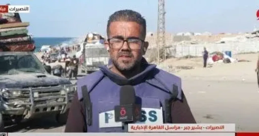 مراسل ”القاهرة الإخبارية” من النصيرات: غزة تباد.. ونزوح جماعى وسط وضع كارثى