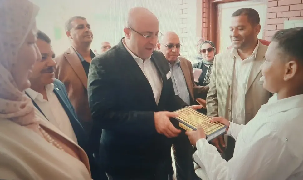 محافظ بني سويف يزور مدرسة الشهيد أحمد محمد عبد الرحيم