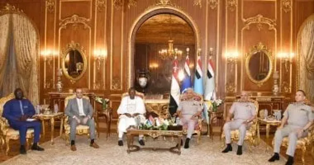 الفريق أول عبد المجيد صقر يلتقى وزير الدفاع لجمهورية جامبيا