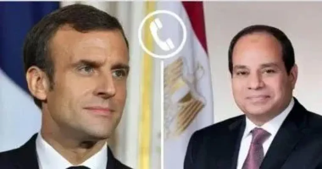 الرئيس السيسى يتلقى اتصالًا هاتفيًا من نظيره الفرنسي إيمانويل ماكرون بشأن غزة