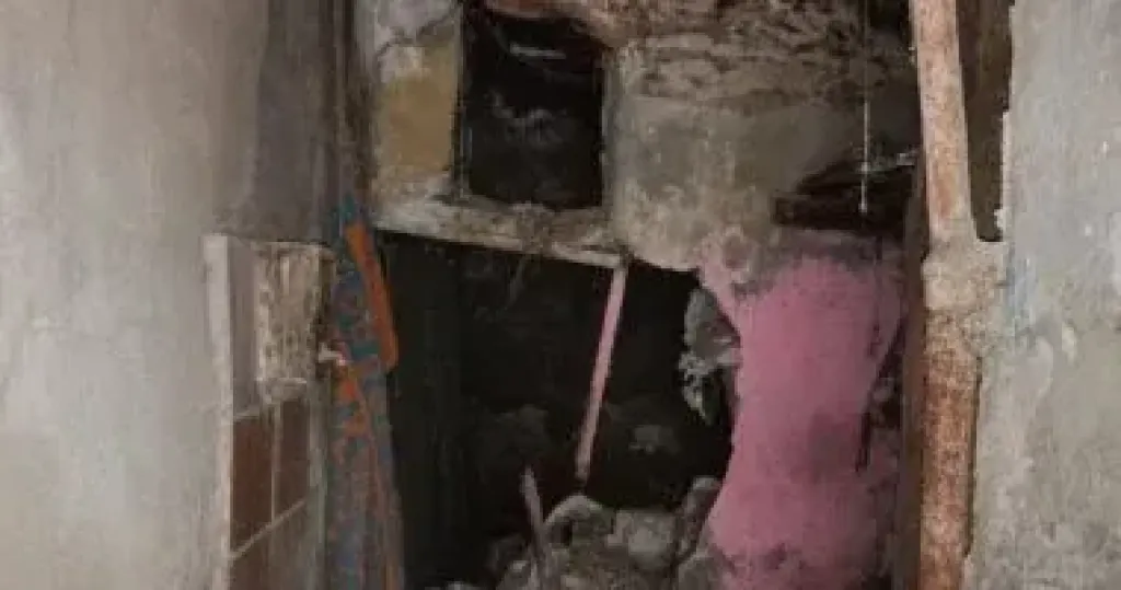 انهيار جزئى لمنزل فى مصر القديمة دون إصابات
