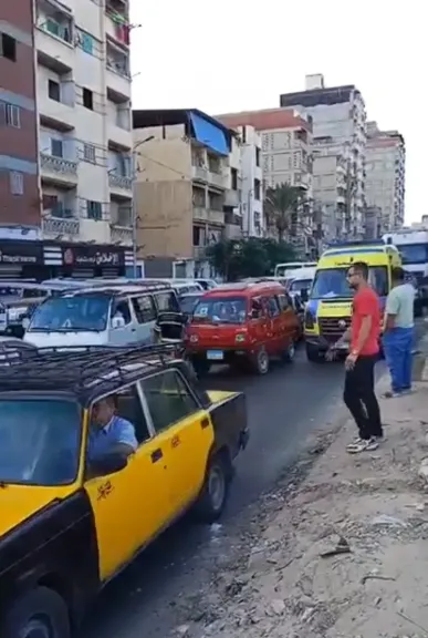 مصرع فتاة وإصابة 6 فى تصادم سيارتين بمنطقة العوايد بالإسكندرية