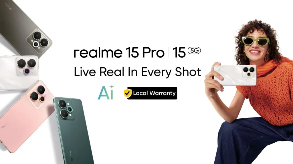 سلسلة realme 15 تطلق هاتف الجيل الجديد بذكاء اصطناعي متطور