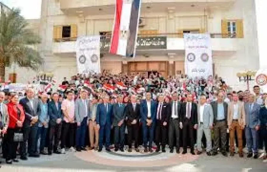 رئيس جامعة بني سويف يشهد احتفالية استقبال العام الدراسي الجديد