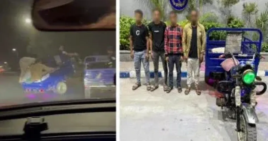 استعراض خطير فى زفاف ينتهى بضبط تروسيكل ومتهمين بالشرقية