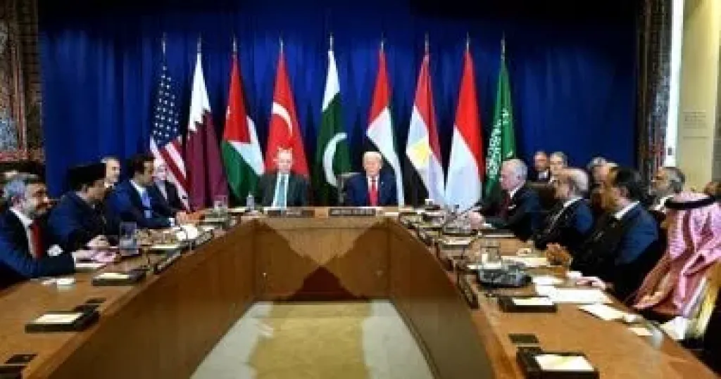 المشاركون فى القمة متعددة الأطراف مع ترامب: نجدد رفضنا لتهجير الفلسطينيين