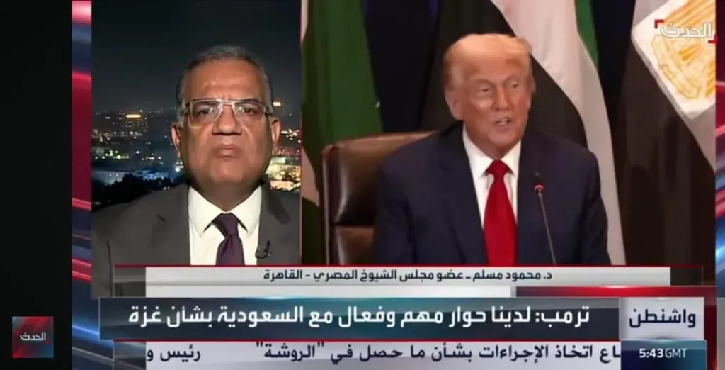 محمود مسلم: السلام خيار استراتيجى لمصر ..لكنها مستعدة للحرب بكل قوة