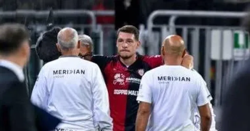 كالياري يعلن إصابة بيلوتي بتمزق في الرباط الصليبي وغيابه لعدة أشهر