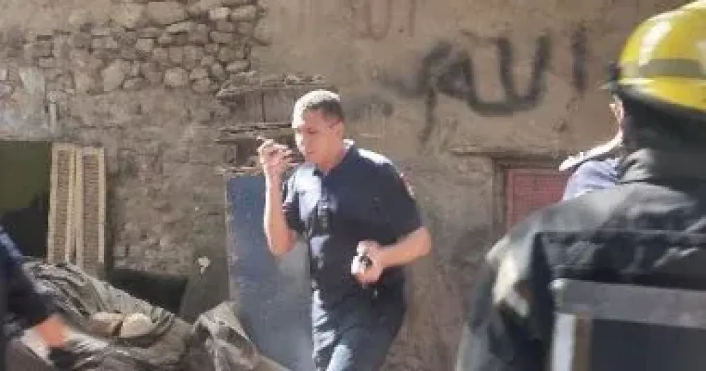 انهيار جزئى لمنزل من طابقين فى الساحل دون إصابات