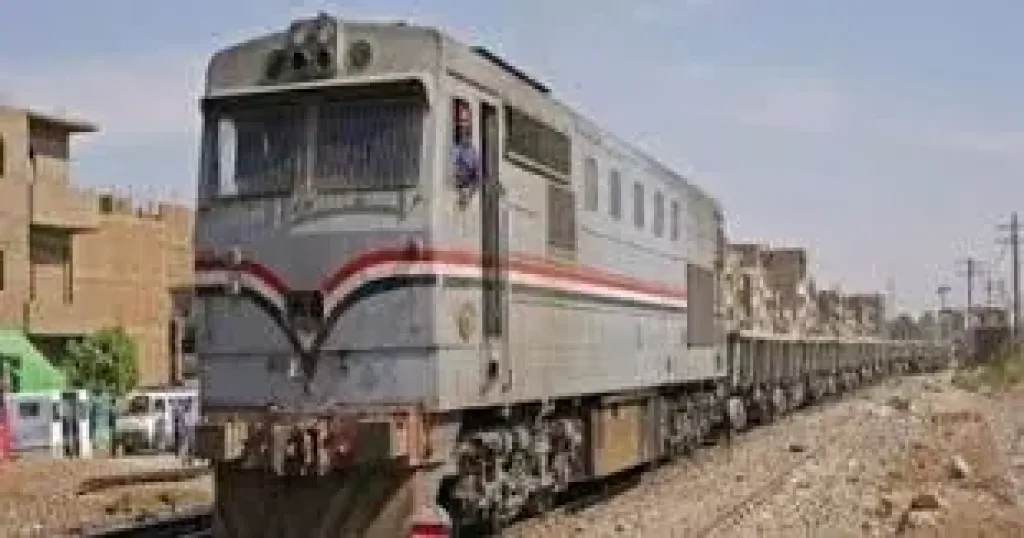 مصرع شخصين صدمهما قطار أثناء عبورهما شريط السكة الحديد فى طما بسوهاج