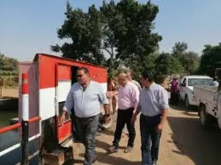 رئيس مدينة تلا يتابع مناسيب مياه النيل بفرع جنوب رشيد