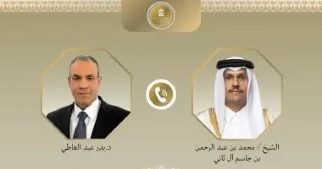 وزير خارجية مصر ونظيره القطري  