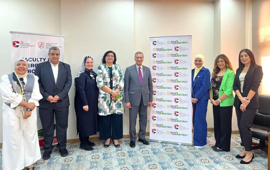 روبوجاردن مصر وكلية هندسة الطاقة بالجامعة البريطانية تطلقان شراكة استراتيجية لتأهيل جيل رقمي يقود مستقبل الصناعة