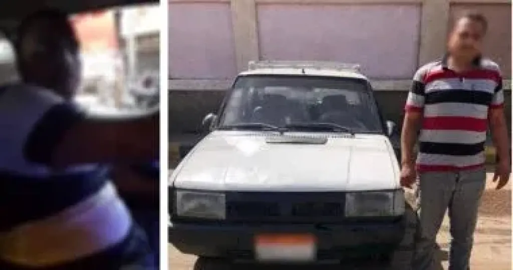 فيديو لسائق تاكسى بالمنيا يثير الجدل والشرطة تتدخل