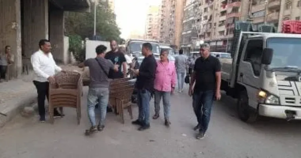 رفع 600 حالة إشغال للباعة والمحال خلال حملات فى حى الطالبية