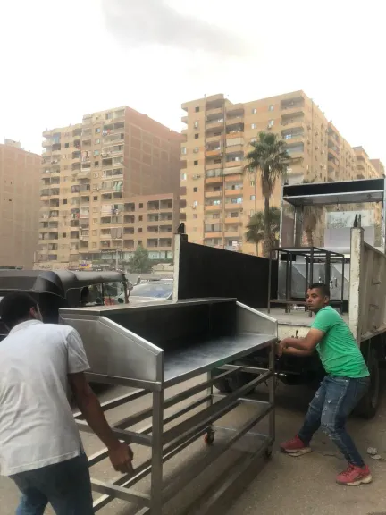 إزالة القمامة وخيم النباشين باللبينى