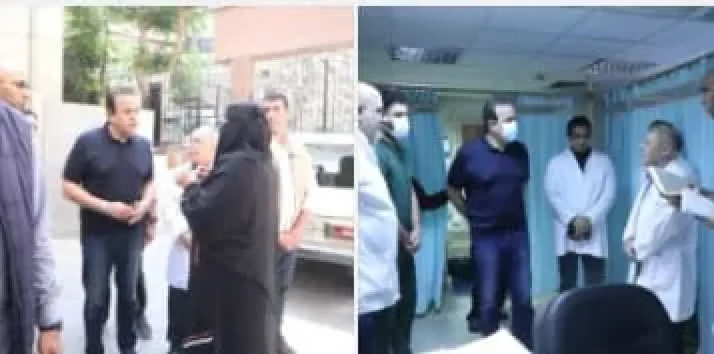 وزير الصحة يتفقد مستشفى منشية البكري العام ويوجه بتوفير شبكة إنترنت بالرعاية المركزة