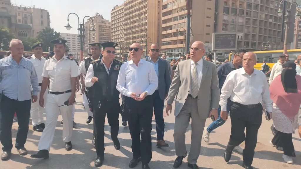 محافظ القاهرة وجولة تفقدية للمناطق المحيطة بميدان رمسيس للاطلاع ومتابعة أعمال التطوير بالمنطقة