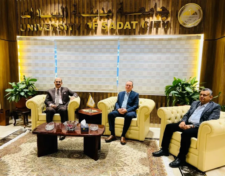 بحث سبل التعاون المشترك بين جامعتى الدلتا التكنولوجية والسادات