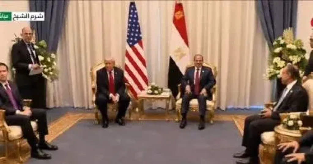الرئيس السيسى ونظيره الأمريكى ترامب يعقدان جلسة مباحثات ثنائية