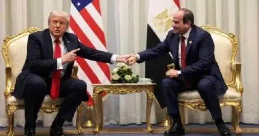 الرئيس السيسى: نطالب الرئيس ترامب بدور كبير فى إعادة إعمار غزة