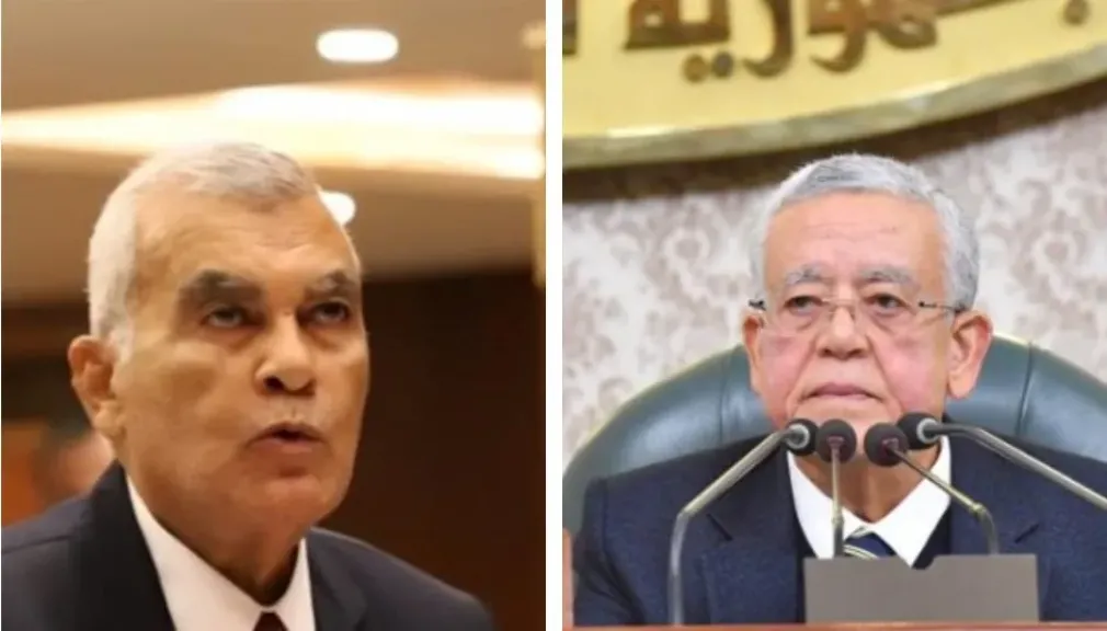 المستشار الدكتور حنفي جبالي يهنئ المستشار عصام الدين فريد رئيس مجلس الشيوخ