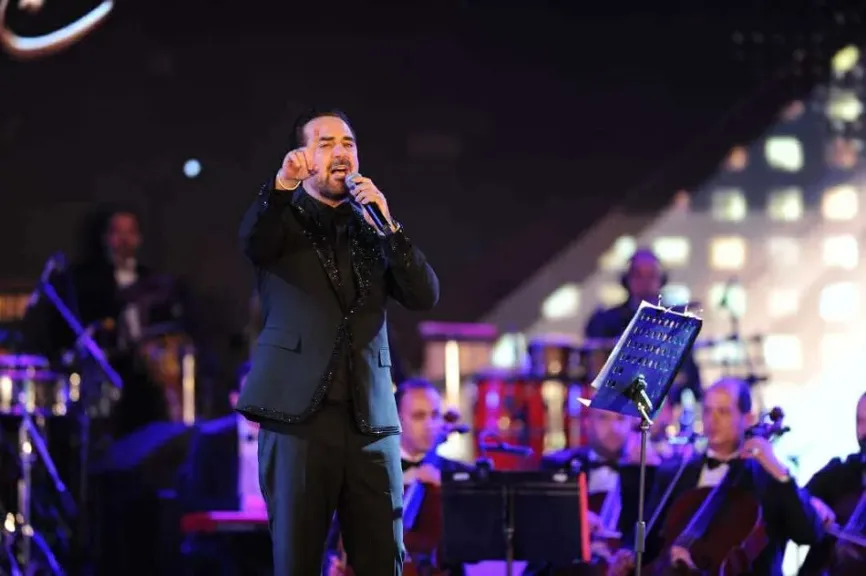 وزير الثقافة يشهد ليلة النجم وائل جسار بمهرجان الموسيقى العربية في دورته الـ 33