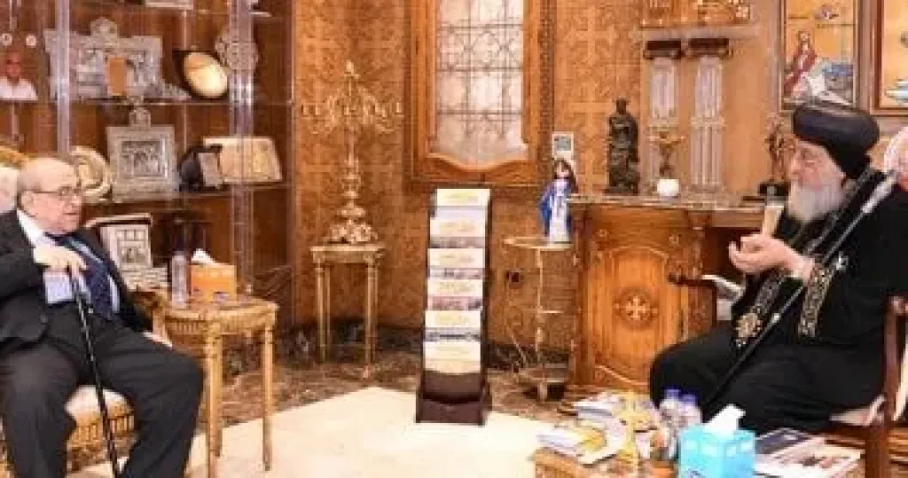 البابا تواضروس يستقبل مصطفى الفقي ويبحثان موضوعات الشأن العام