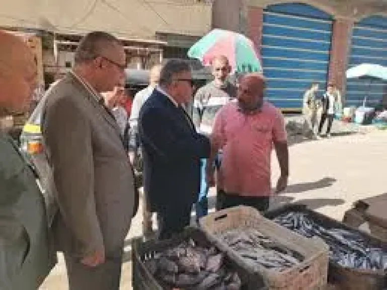 محافظ الدقهلية يتفقد سير العمل بسوق السمك الحضاري بالسنبلاوين