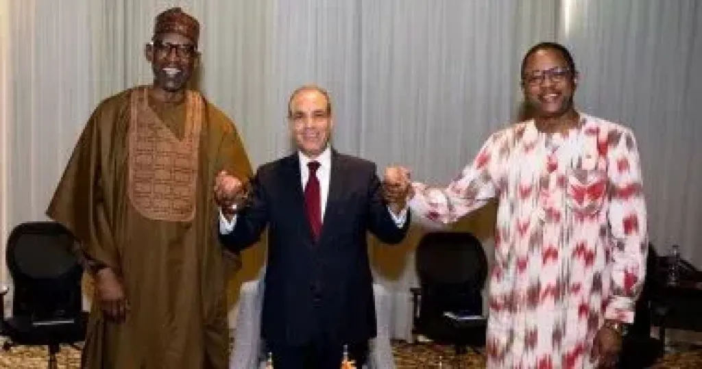 وزير الخارجية يعقد لقاءً ثلاثيًا مع نظيريه المالي والبوركيني على هامش منتدى أسوان