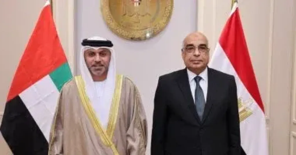 وزير العدل يستقبل سفير دولة الإمارات العربية المتحدة بالقاهرة