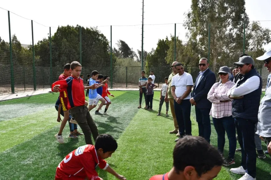 وزارة الشباب تنتهي من تطوير ملعب مركز شباب الرودة بالدقهلية